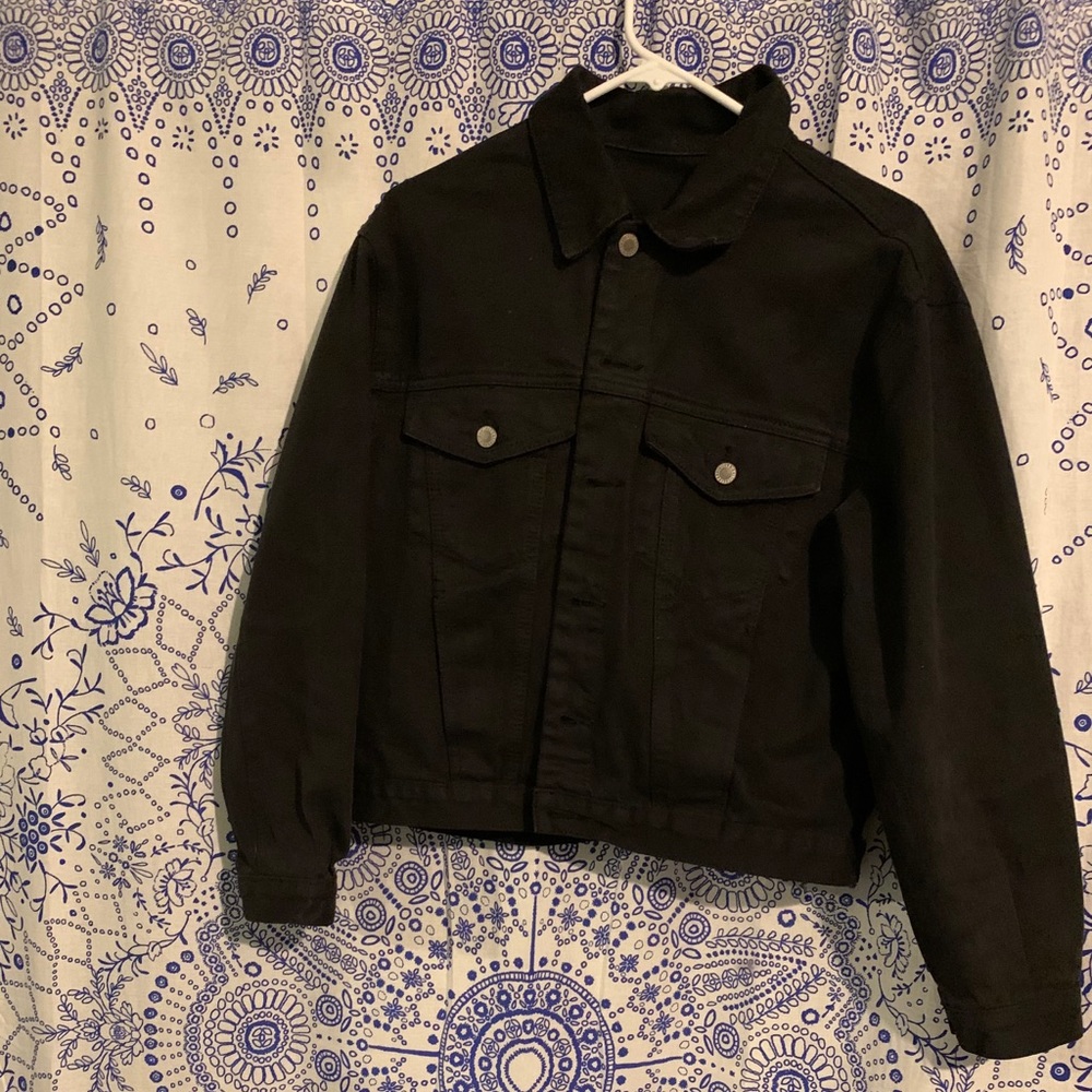 brandy melville kaylee black denim jacket